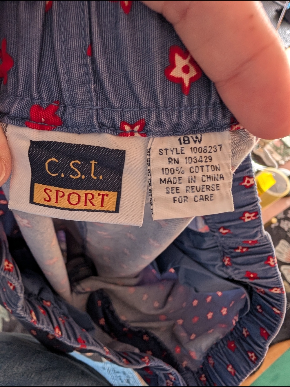Vtg CST Sport Cotton Capris - Picture 7 of 7